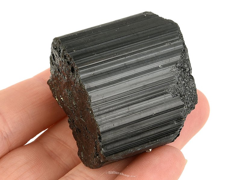 Black tourmaline scoryl crystal (Madagascar) 77g