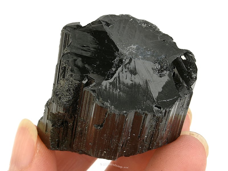 Černý turmalín skoryl krystal (Madagaskar) 82g