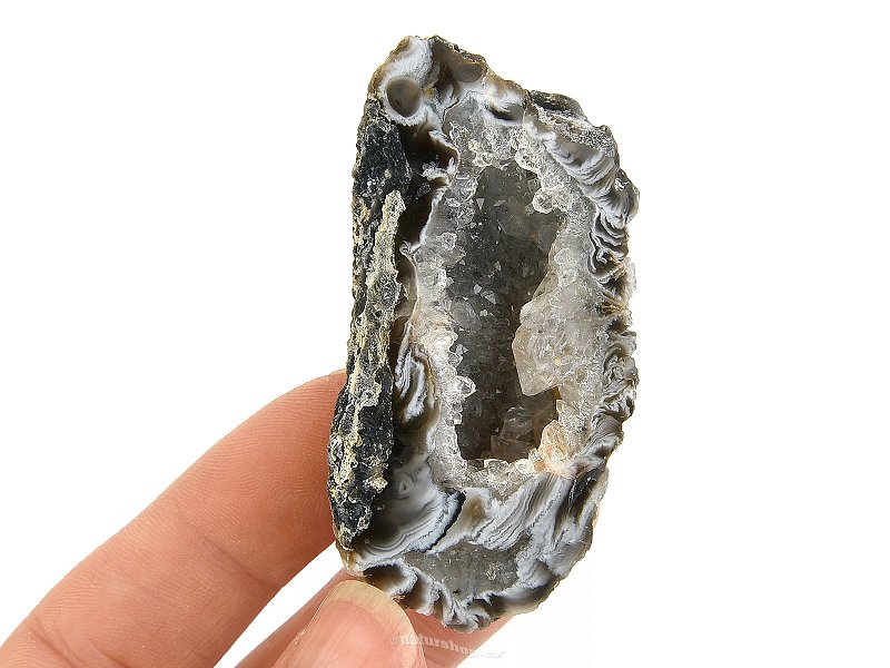 Feather agate geode Brazil 38g