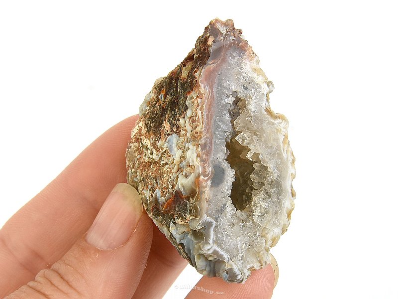 Agate feather geode from Brazil 52g