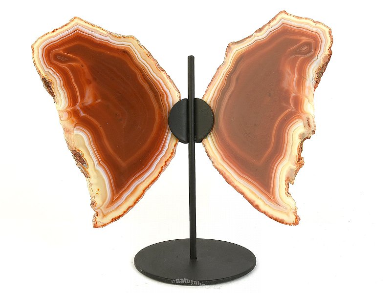 Agate slices on a stand 429g