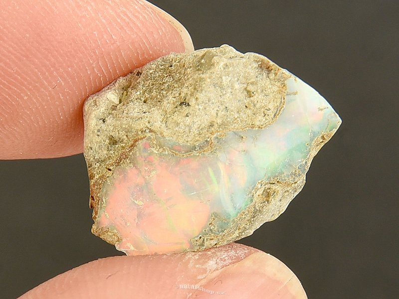 Ethiopian opal raw in rock (1.4g)