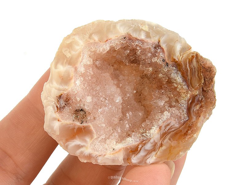 Agate feather geode from Brazil 35g