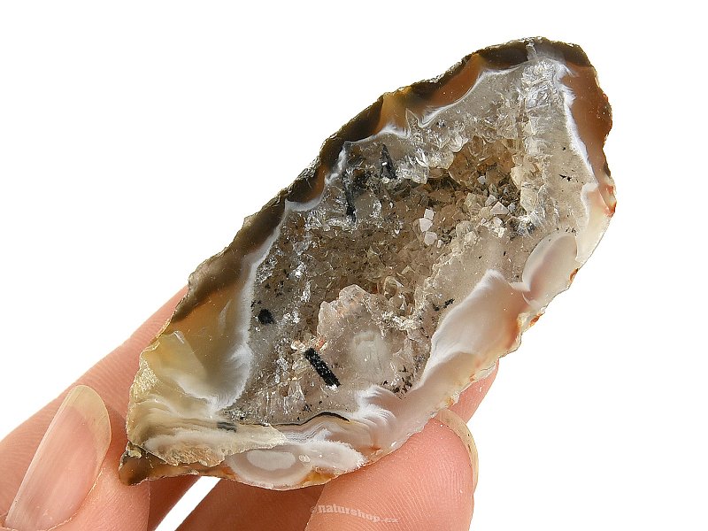 Agate feather geode Brazil 40g