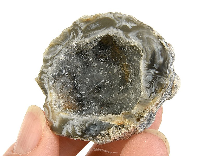 Agate feather geode from Brazil 26g
