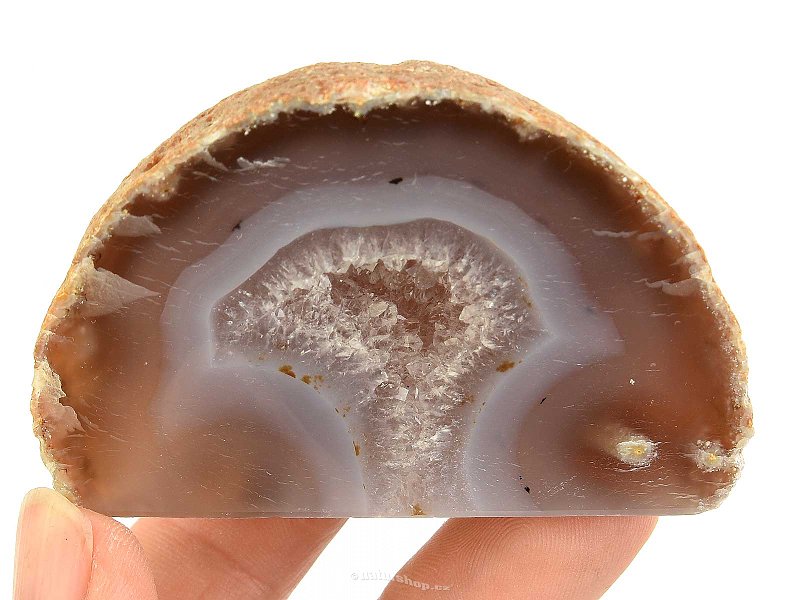 Agate geode with a hollow from Brazil 95g