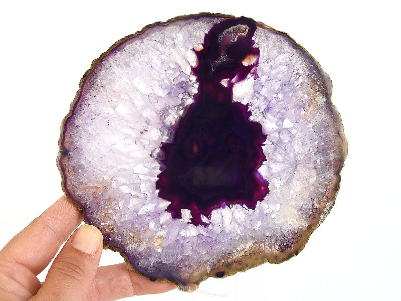 Purple Agate Slice from Brazil (241g)