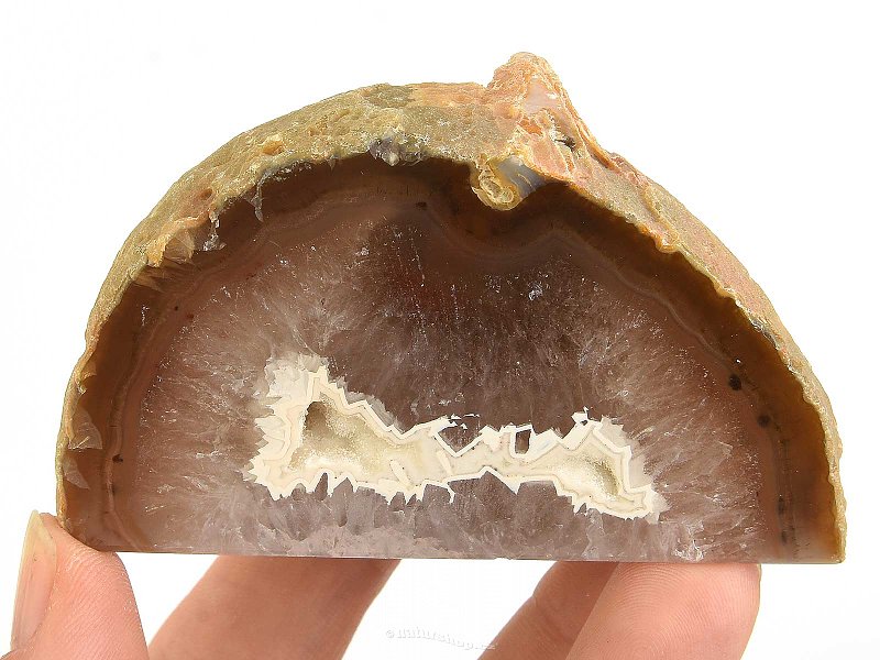 Agate geode with a socket from Brazil 199g