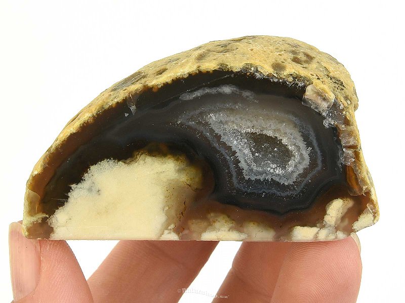 Agate geode with a hollow from Brazil 104g