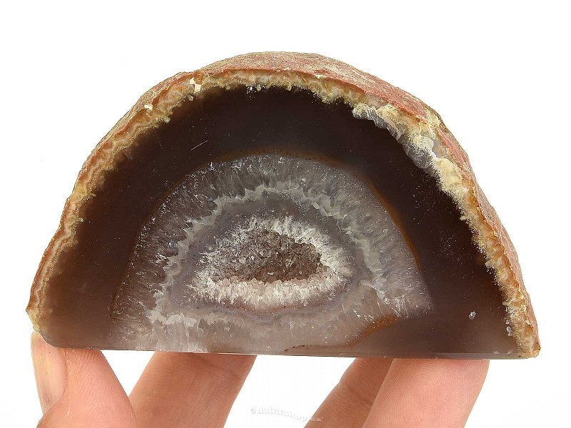 Agate geode with a socket from Brazil 173g