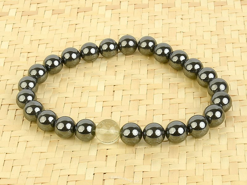 Hematite and Libyan Glass Beads Bracelet