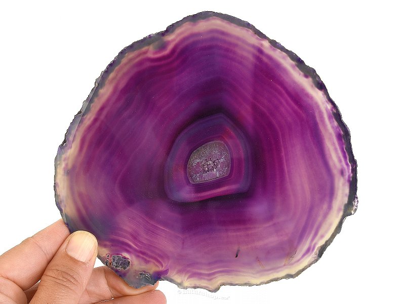 Agate purple slice Brazil 221g