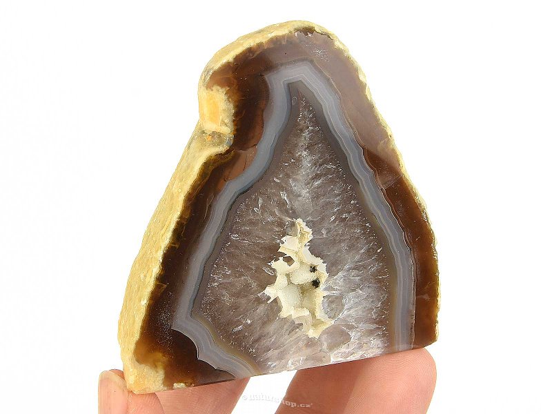 Agate geode with a socket from Brazil 206g