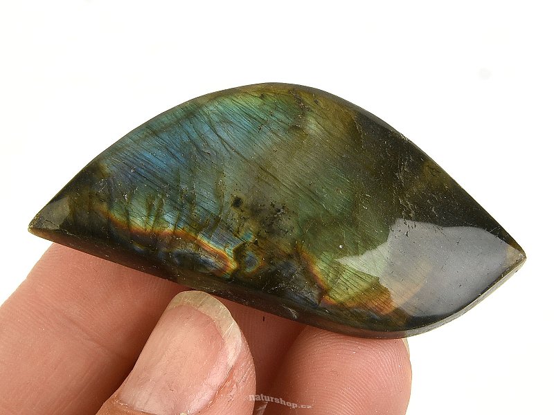 Muggle labradorite with colored reflections 19g