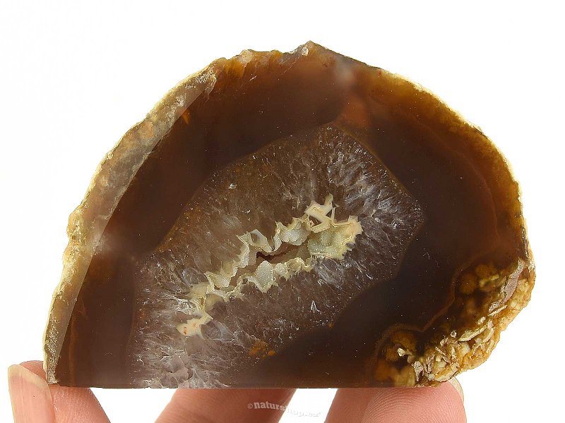 Agate geode with a hollow from Brazil 131g