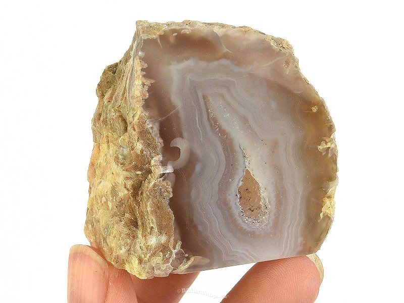 Agate geode with a hollow from Brazil 118g