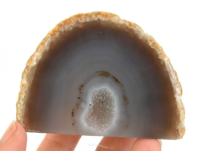 Agate geode with a socket from Brazil 184g