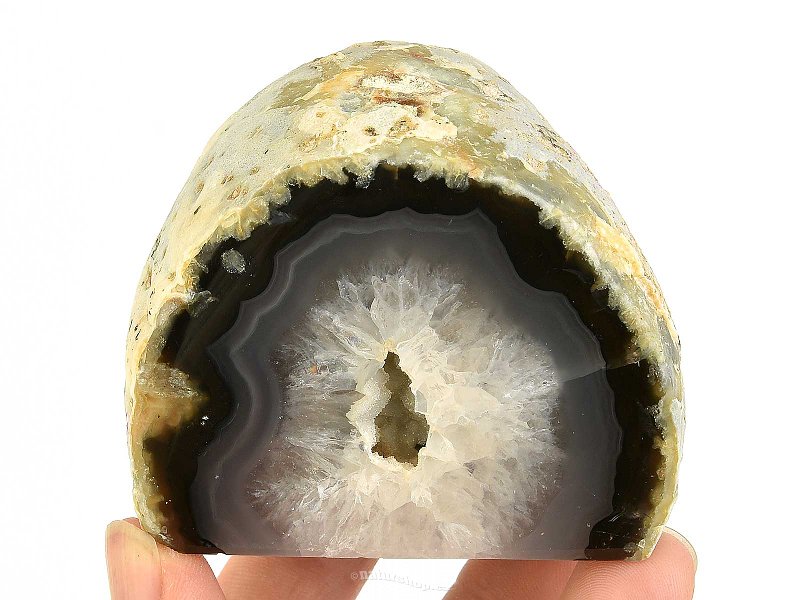 Agate geode with a socket from Brazil 267g