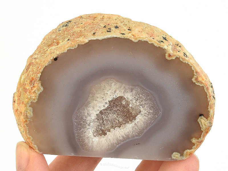 Agate geode with a socket from Brazil 229g