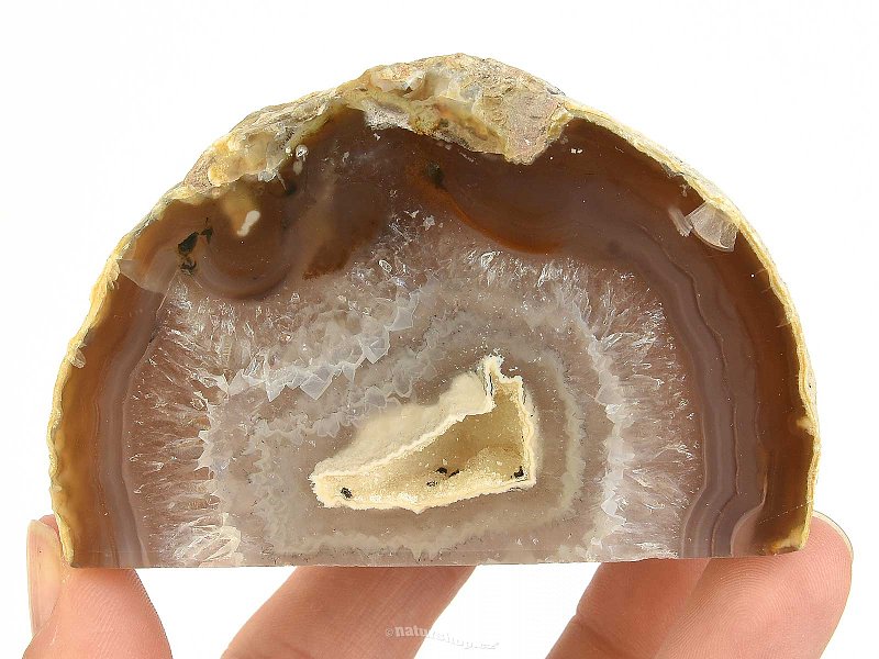 Agate geode with a socket from Brazil (251g)