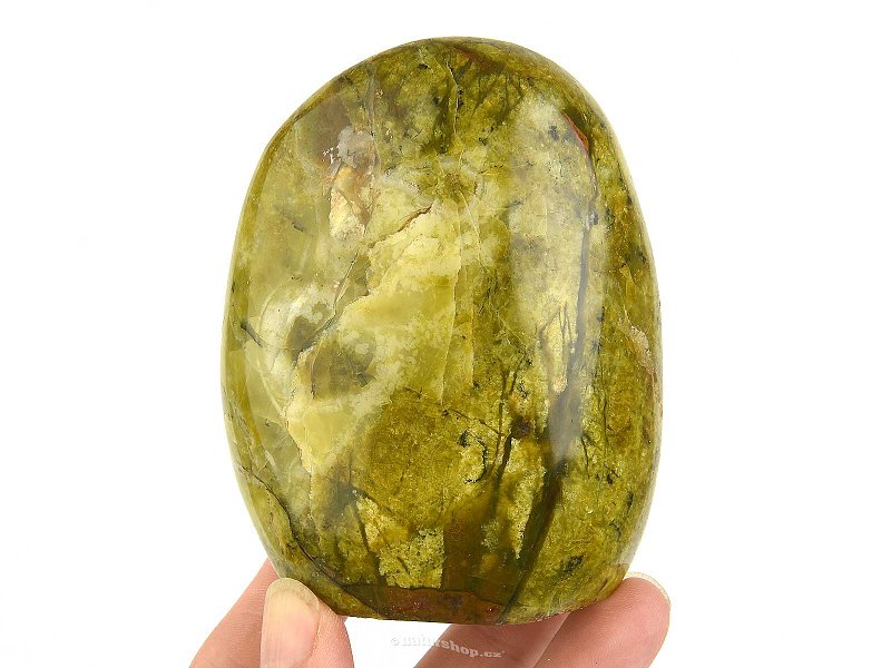 Green opal decorative stone (Madagascar) 368g