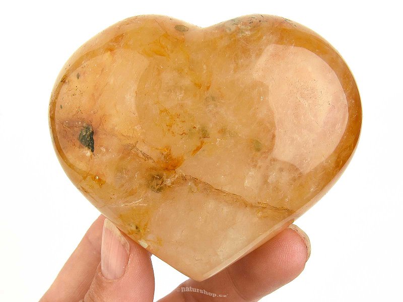 Heart crystal with limonite (Madagascar) 283g
