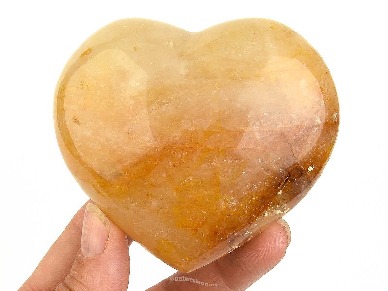 Heart crystal with limonite (Madagascar) 302g