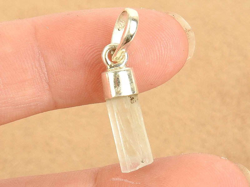 Aquamarine crystal pendant (Pakistan) Ag 925/1000 1.5g