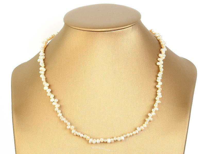 White pearl necklace Ag 925/1000 11.3g (43cm)
