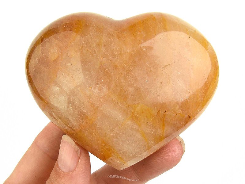 Heart crystal with limonite (Madagascar) 268g