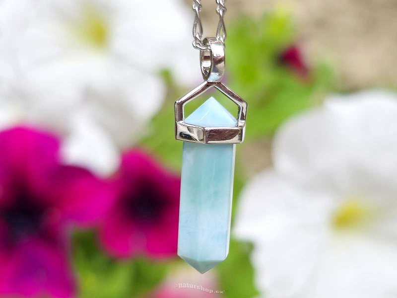 Larimar pendant tip Ag 925/1000 + Rh