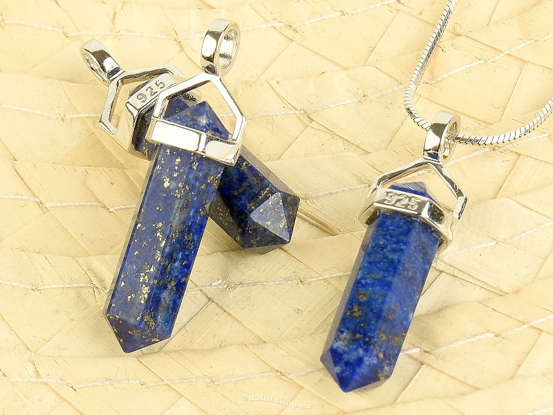 Lapis lazuli přívěsek špička Ag 925/1000 + Rh