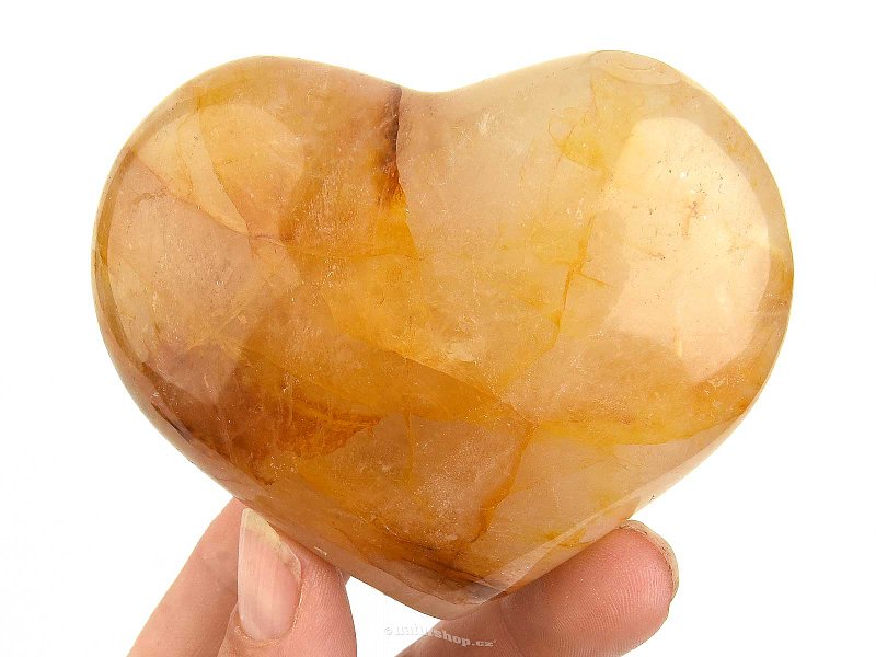 Heart crystal with limonite from Madagascar 249g