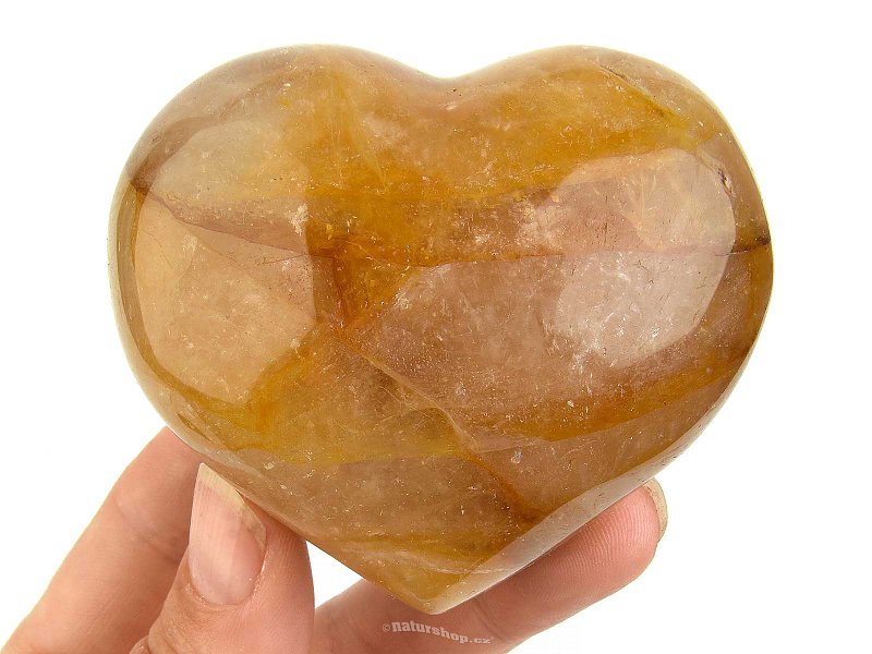 Heart crystal with limonite (Madagascar) 249g