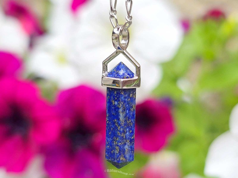 Lapis lazuli pendant tip Ag 925/1000 + Rh