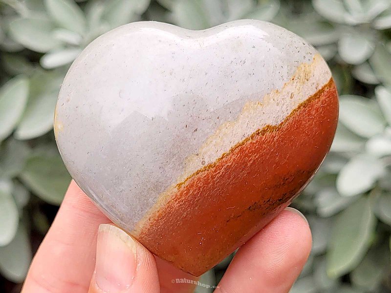 Smooth heart colorful jasper 160g
