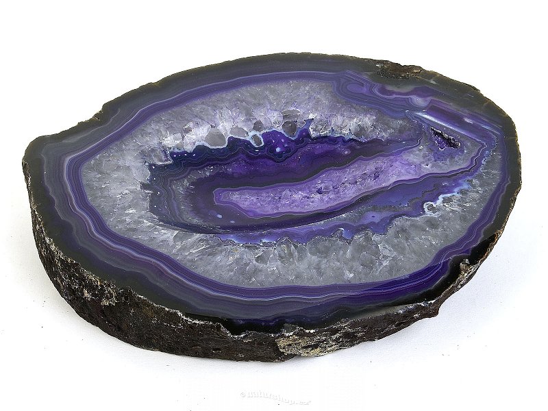 Purple agate bowl 936g