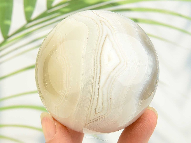 Gray agate ball from Madagascar Ø 67mm (439g)