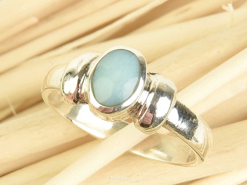 Ring larimar oval Ag 925/1000