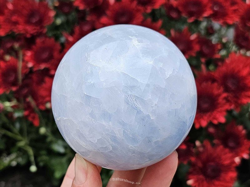 Kalcit modrý koule (Madagaskar) Ø75mm