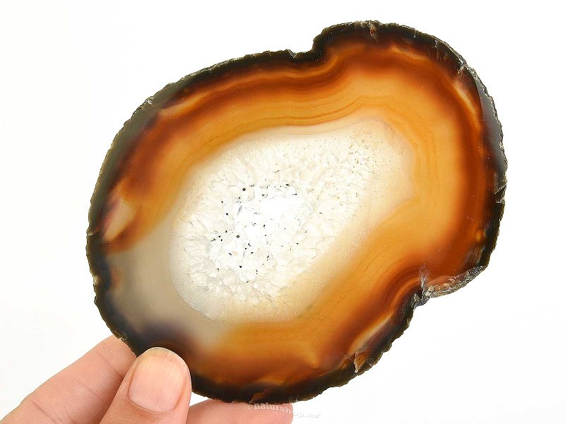 Agate slice with core 114g