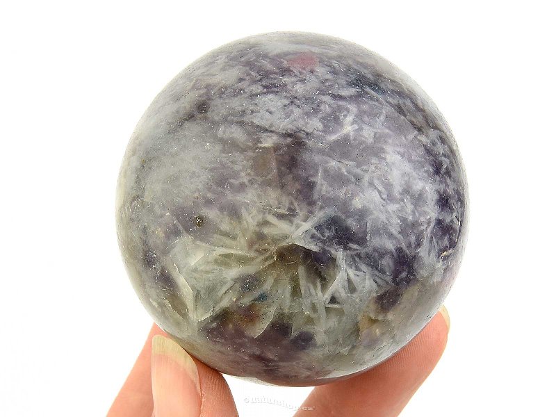 Ball of lepidolite (Madagascar) Ø 60mm (311g)