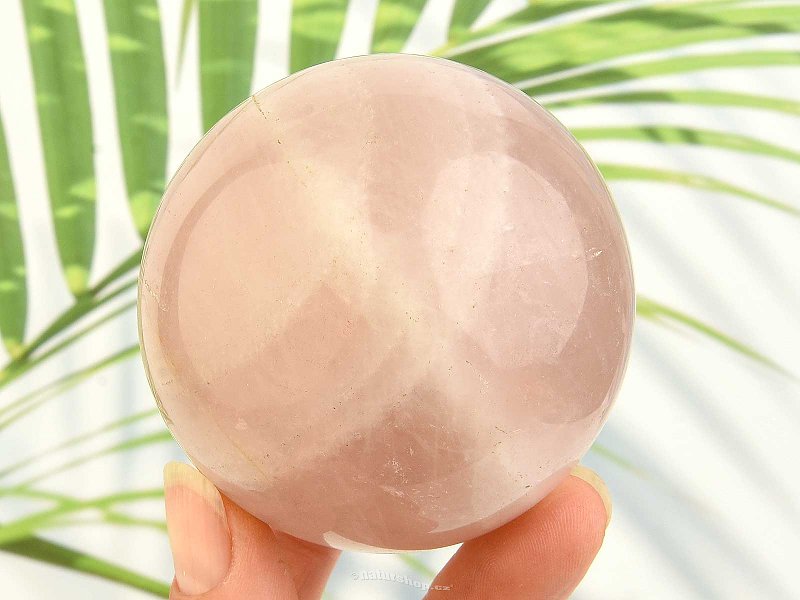 Rose quartz ball from Madagascar Ø 63mm