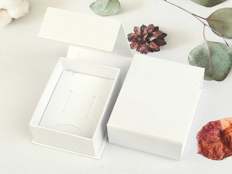 Openable gift box white 8.5 x 6.5 cm