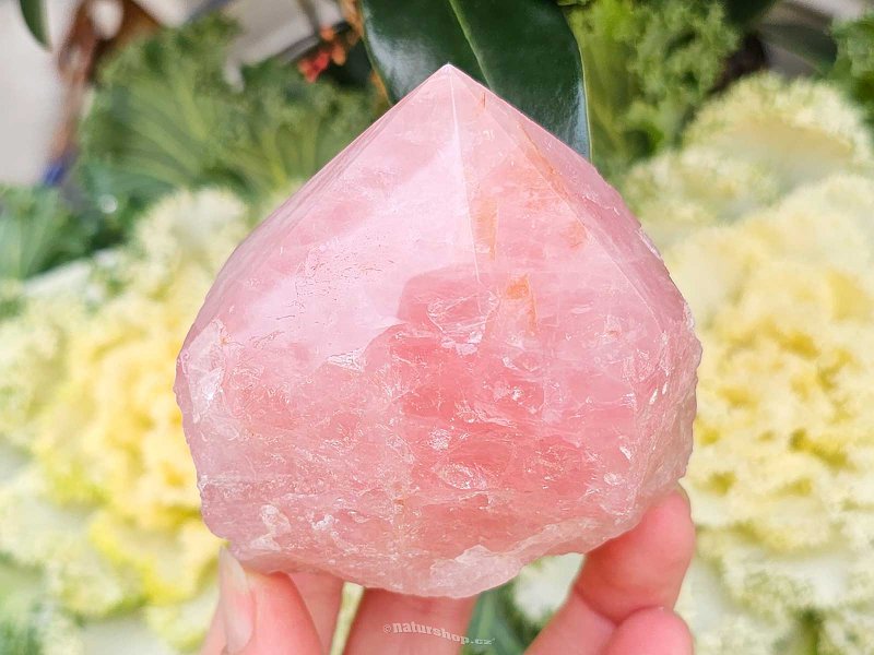 Broušený krystal růženín z Brazílie 294g