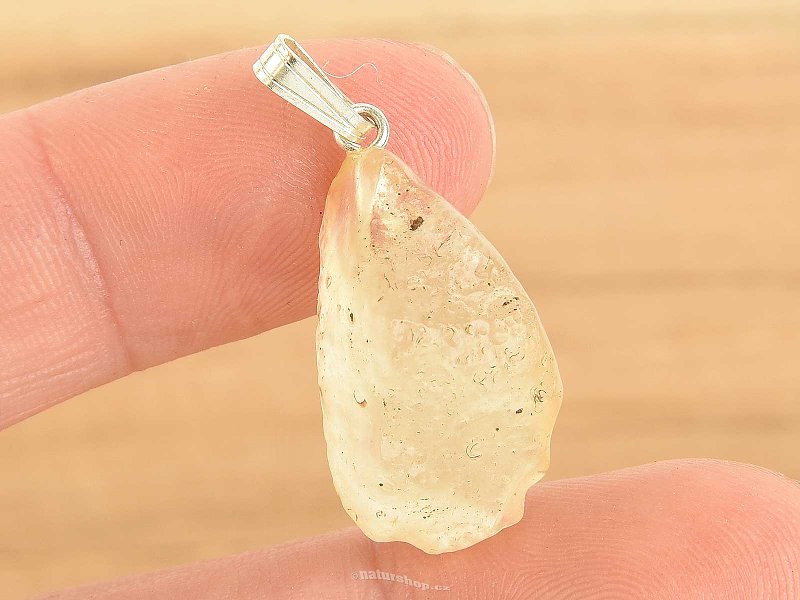Libyan glass pendant with handle Ag 925/1000 3.2g