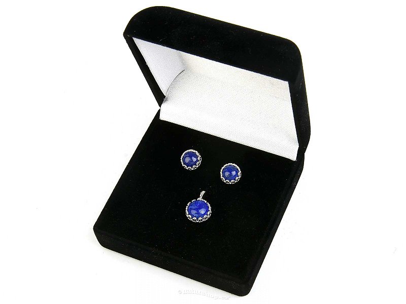 Lapis lazuli jewelry set Ag 925/1000 + Rh