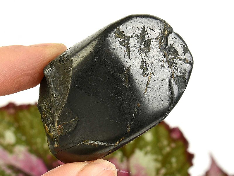 Shungite smooth stone from Russia 47g