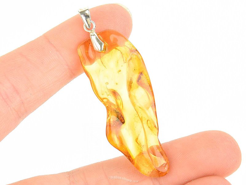 Amber pendant with silver handle Ag 925/1000 2.9g