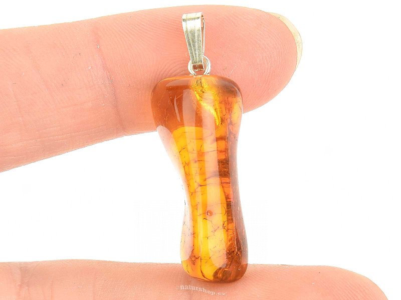 Amber pendant with silver handle Ag 925/1000 2.1g